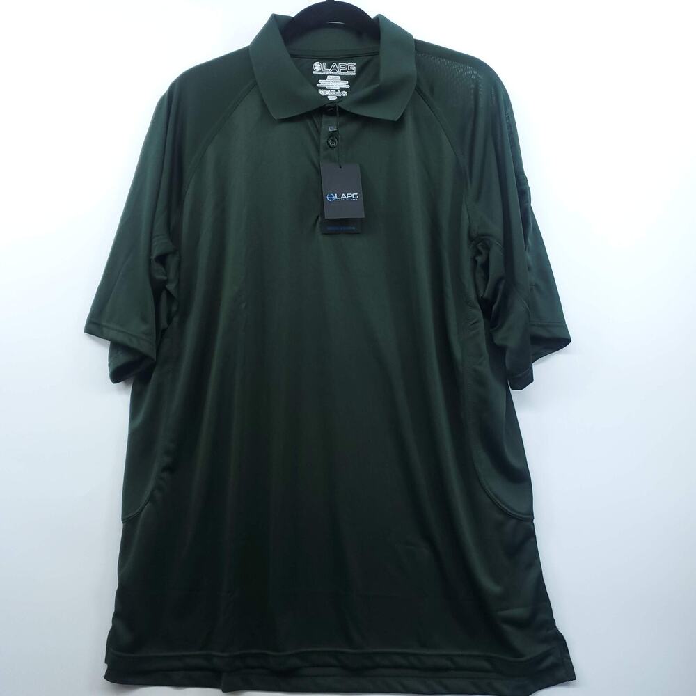 LAPG Operator Tactical Polo Shirt Mens XL Green Performance Police Gear